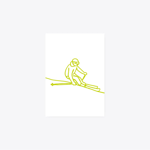 Skiing – Postcard