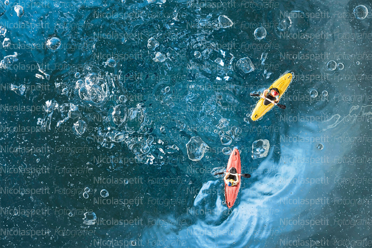 Baden badet: Limmatquelle – Postkarte – Nicolas Petit