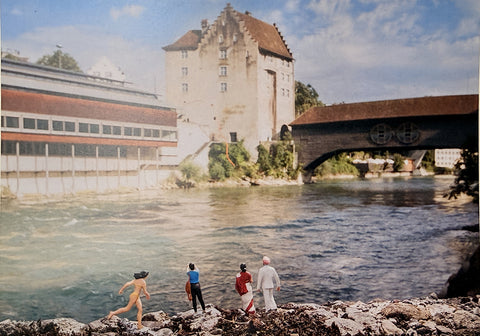 Baden badet: Historisches Museum – Postkarte – Nicolas Petit