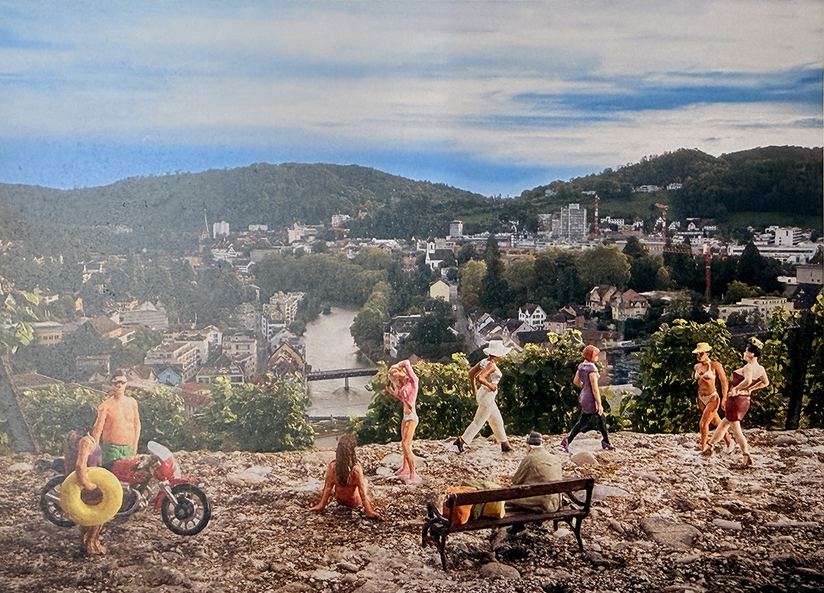 Kleine Bäder: Laufsteg Goldwand – Postkarte – Nicolas Petit