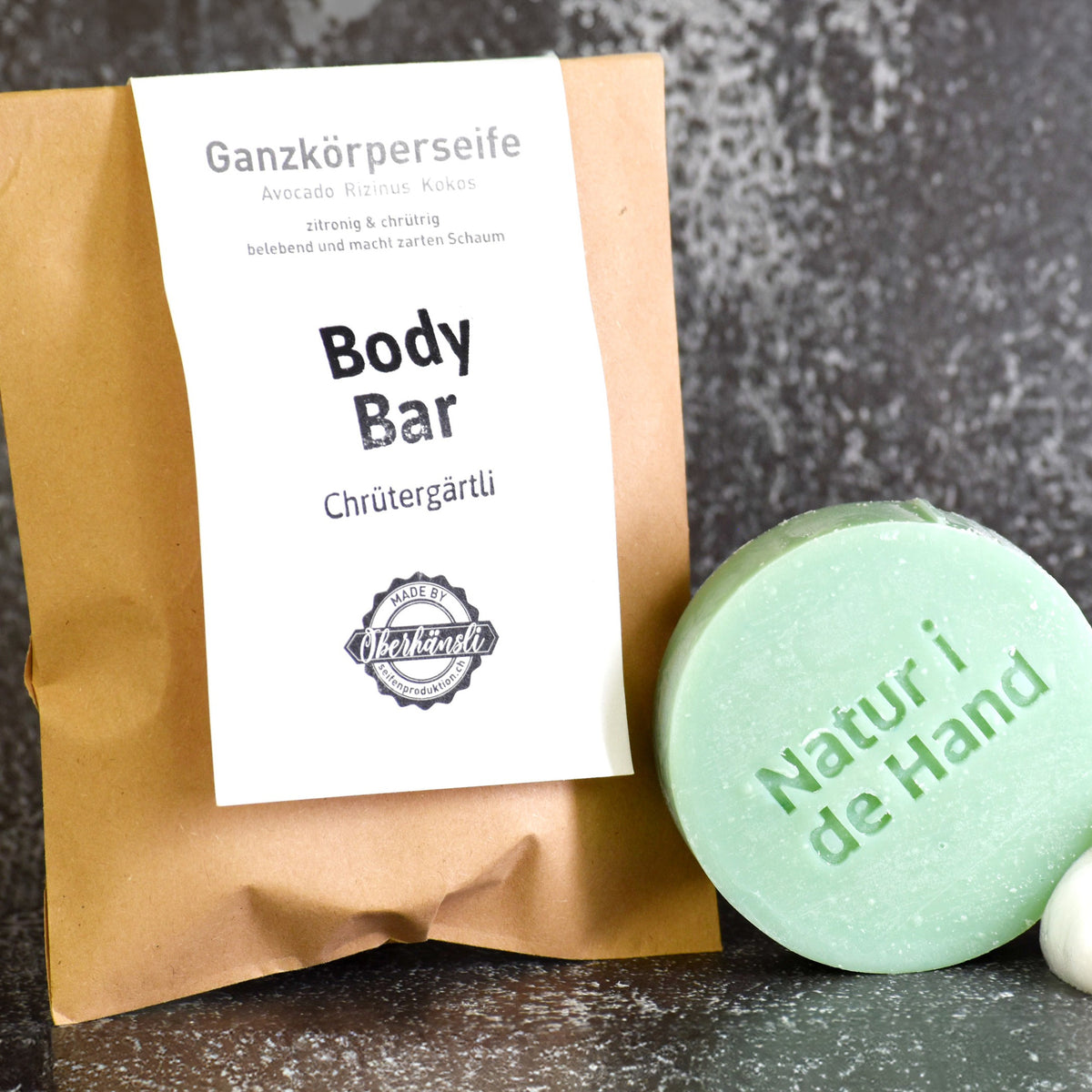 Natural Soap Chrütergärtli Body Bar – Nature in your Hand