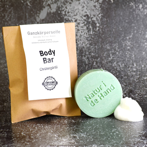 Natural Soap Chrütergärtli Body Bar – Nature in your Hand