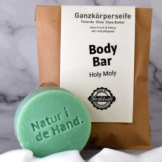 Savon naturel Holy Moly Body Bar – Natural i de Hand