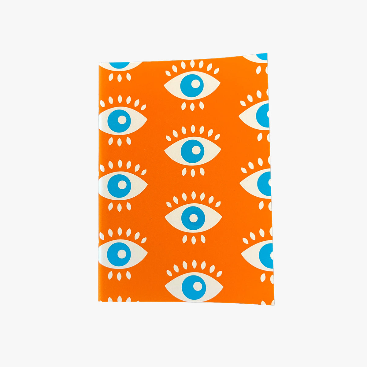 Notizheft Orange Augen A6 – All eyes on me
