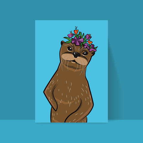 Otter – Herr Otter – Bildkarte A5