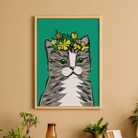 Katze «Sir James» Poster/Plakat