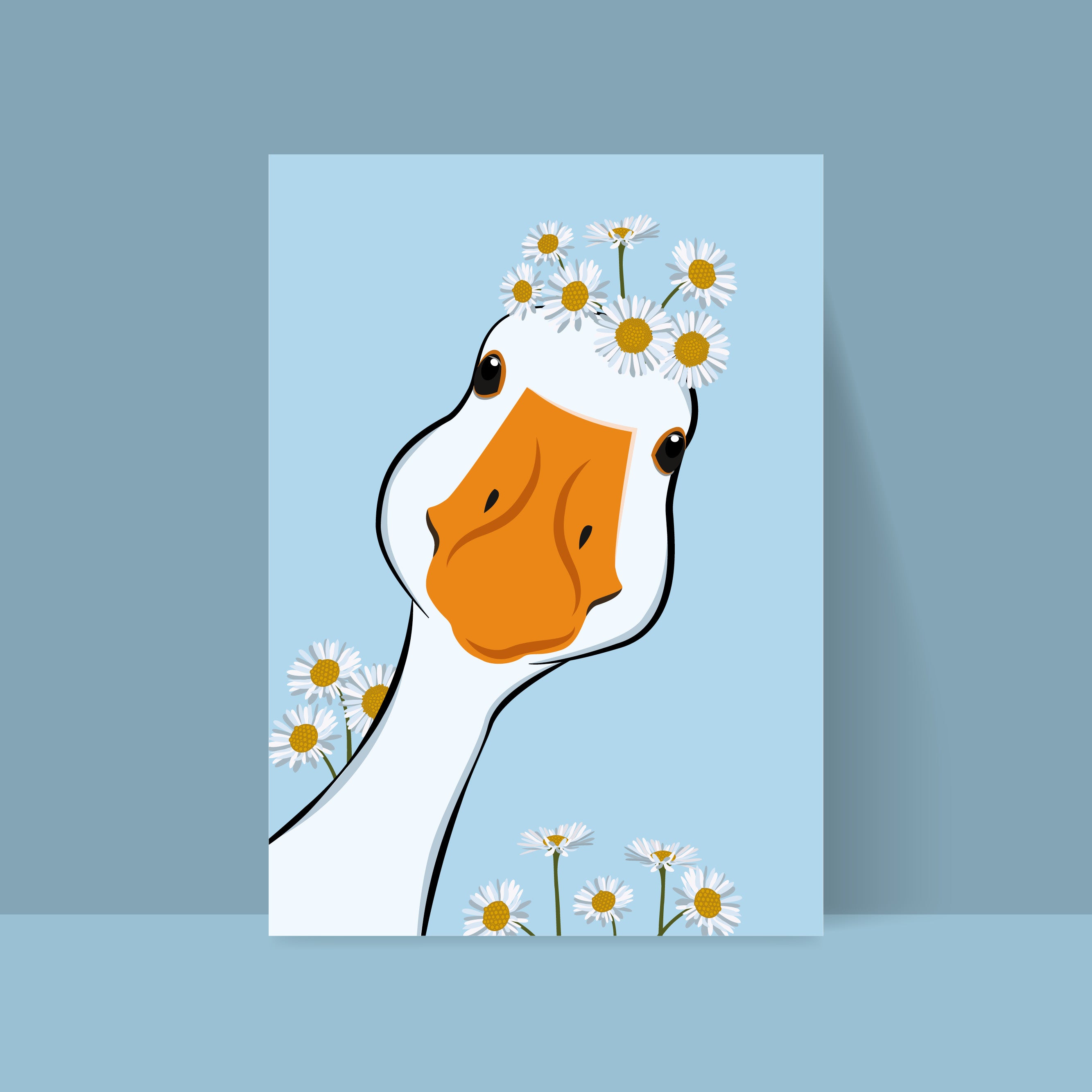 Gans – Eduardo – A5 Bildkarte