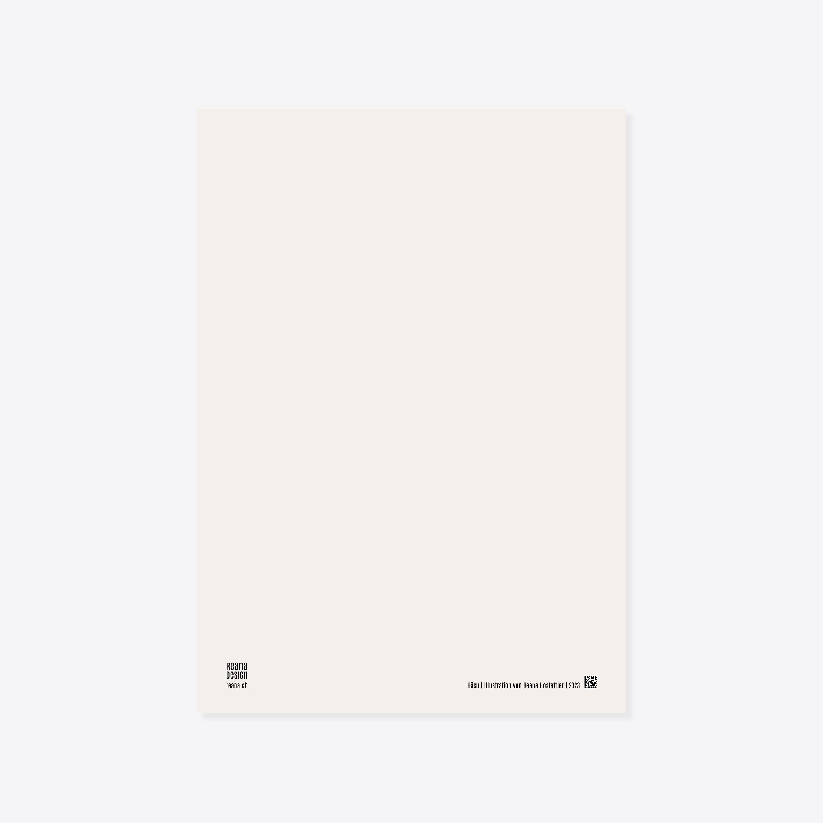 Hase – Häsu – A5 Bildkarte