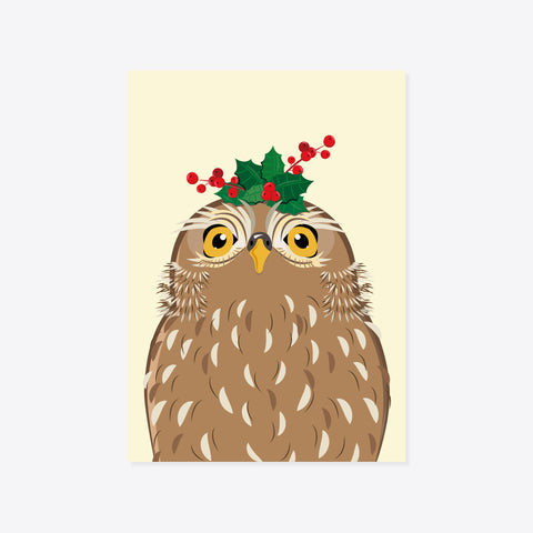 Eule – Owly – Bildkarte A5