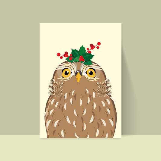 Eule – Owly – Bildkarte A5