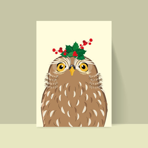 Eule – Owly – Bildkarte A5