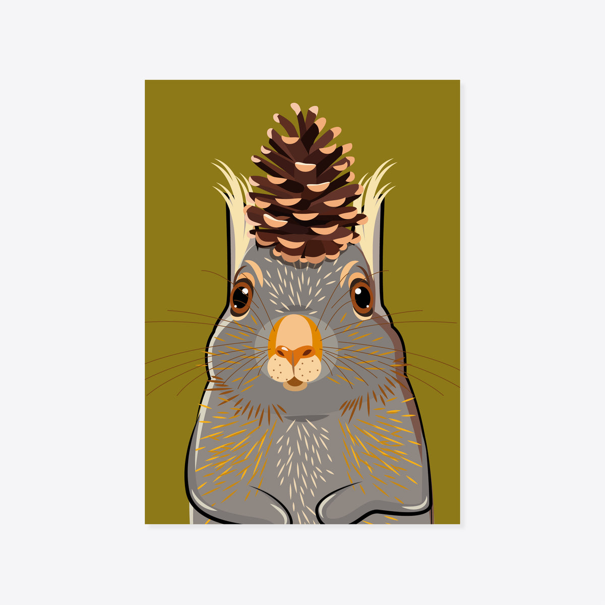 Squirrel – Crunchy – Picture Card A5