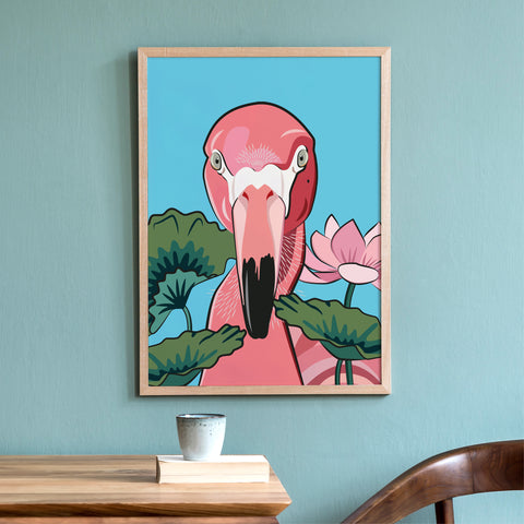 Flamingo «Pinky» Poster/Plakat