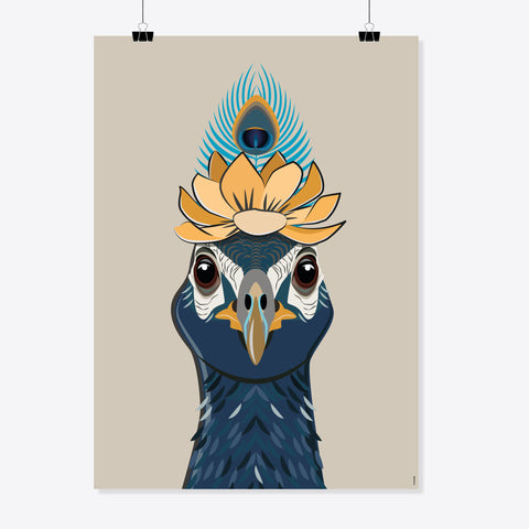 Pfau «Coco» Poster/Plakat