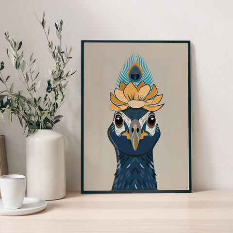 Pfau «Coco» Poster/Plakat