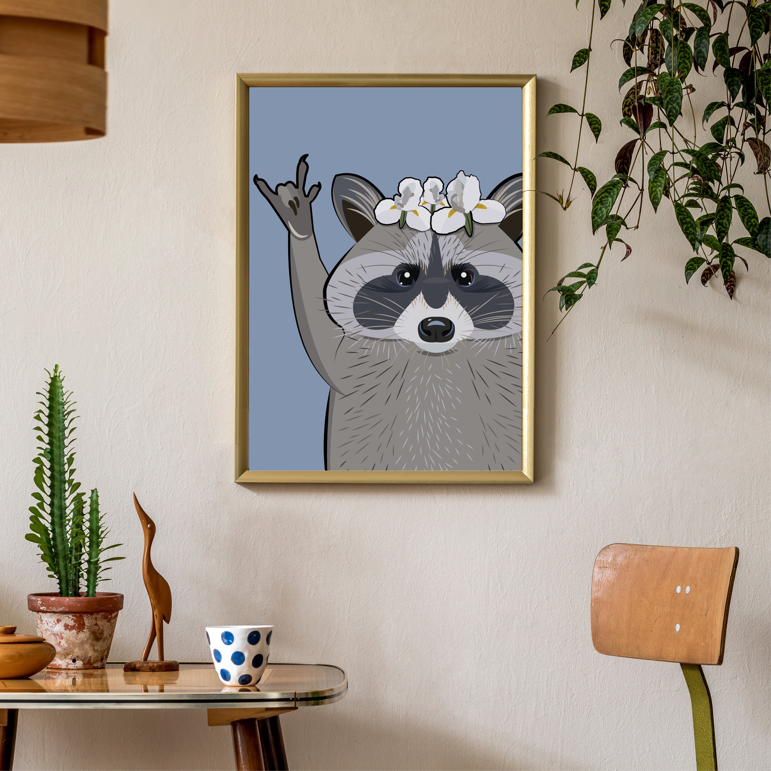 Waschbär «Pedro» Poster/Plakat