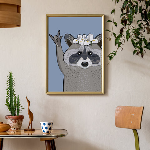 Waschbär «Pedro» Poster/Plakat