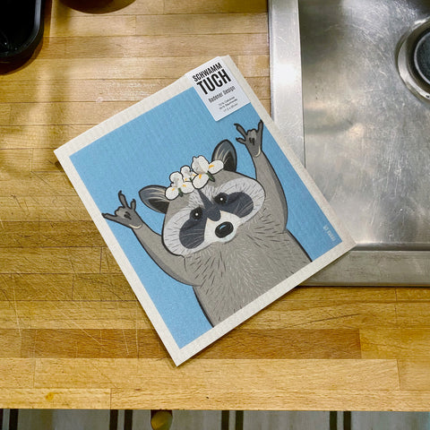 Raccoon Pedro – Sponge cloth ECO