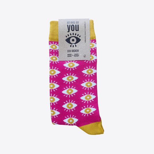 Eco Socks Pink – All eyes on me