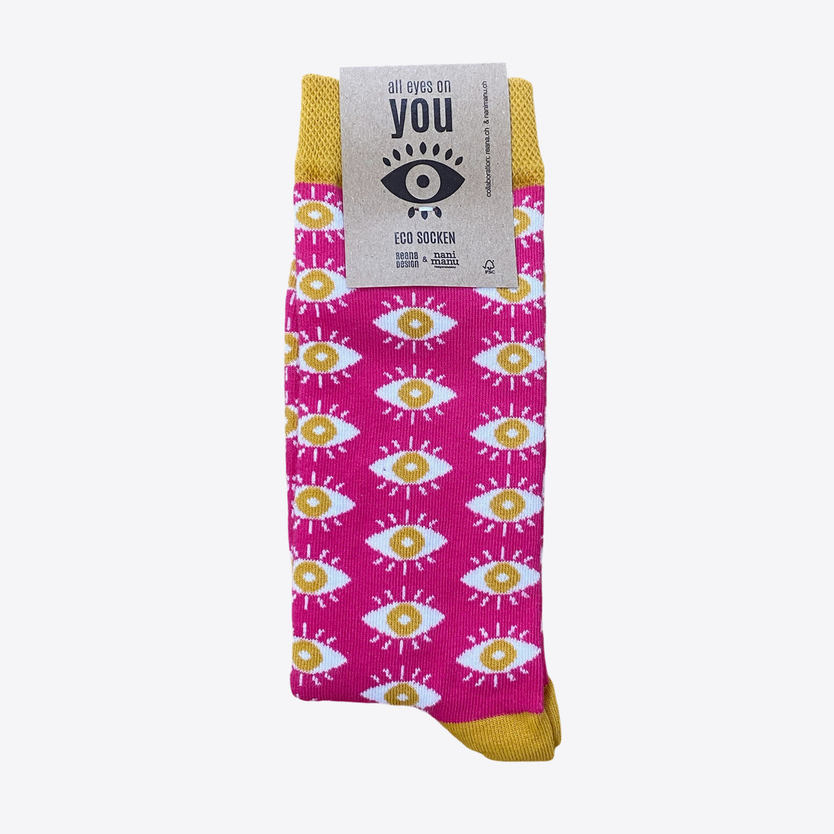 Eco Socks Pink – All eyes on me