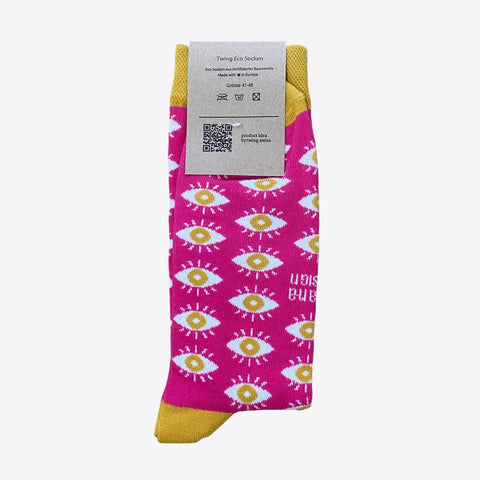 Eco Socks Pink – All eyes on me