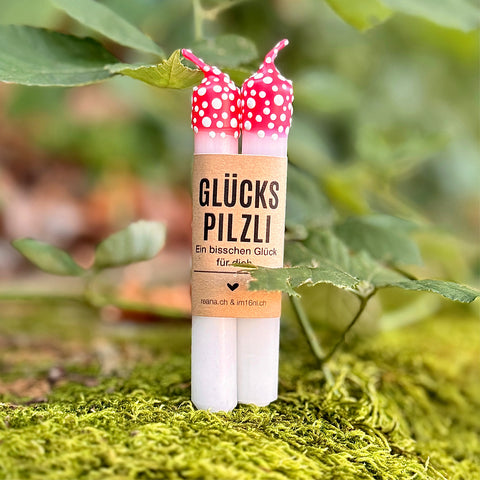 Bougies Lucky Mushroom – Lot de 2 – Motif Arbre