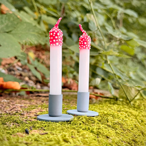Bougies Lucky Mushroom – Lot de 2 – Motif Arbre