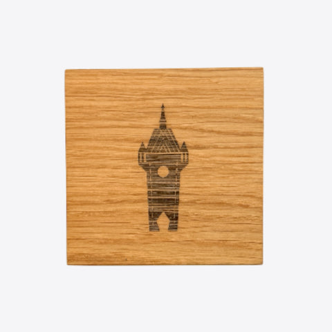 Tour de la ville de Baden – Dessous de verre – Chêne