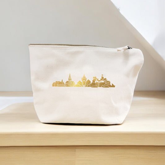 Silhouette Stadt Baden – Necessaire M – gold