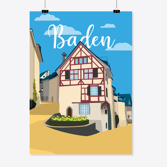 Vintage Baden – Halde – Plakat – Reana.Design