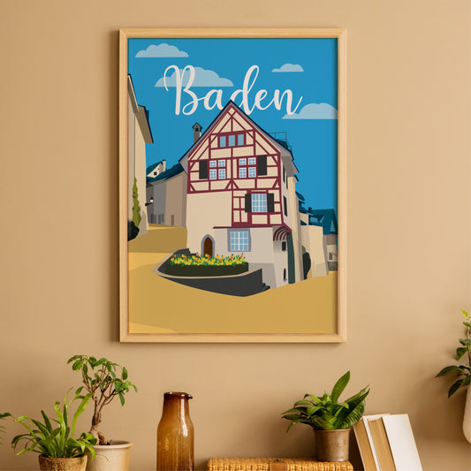 Vintage Baden – Halde – Plakat – Reana.Design