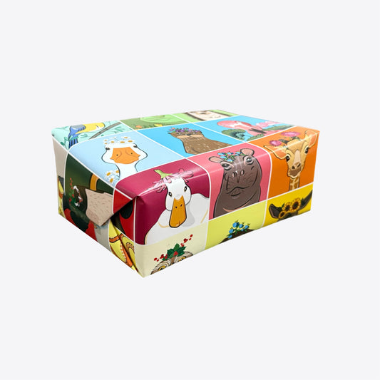 Flower Animals – Gift Wrap Sheet – A2