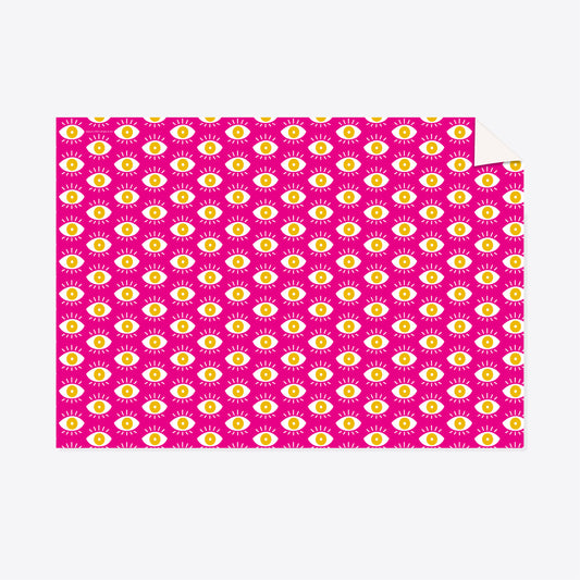 Eyes Pink – Gift Wrap Sheet – A2