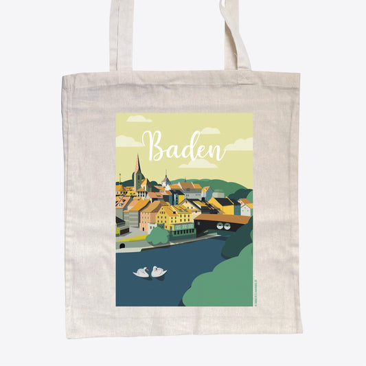 Vintage Baden – Altstadt-01 – Baumwolltasche