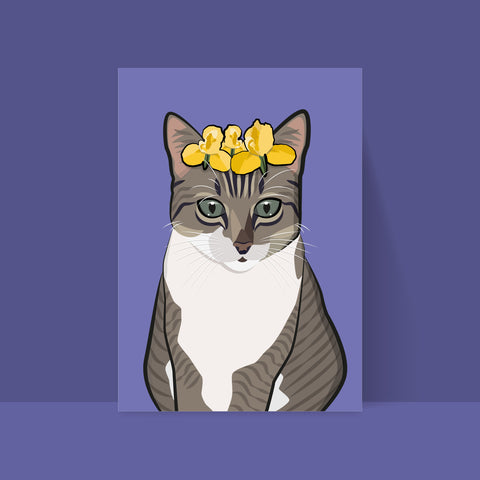 Katze – Bonita «Königin von Rieden» – Postkarte