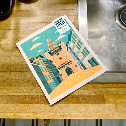 Vintage Basel – Spalentor – Schwammtuch ECO – Reana.Design