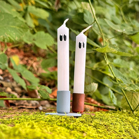 Boo! – 2er Set – Motivbaumkerze
