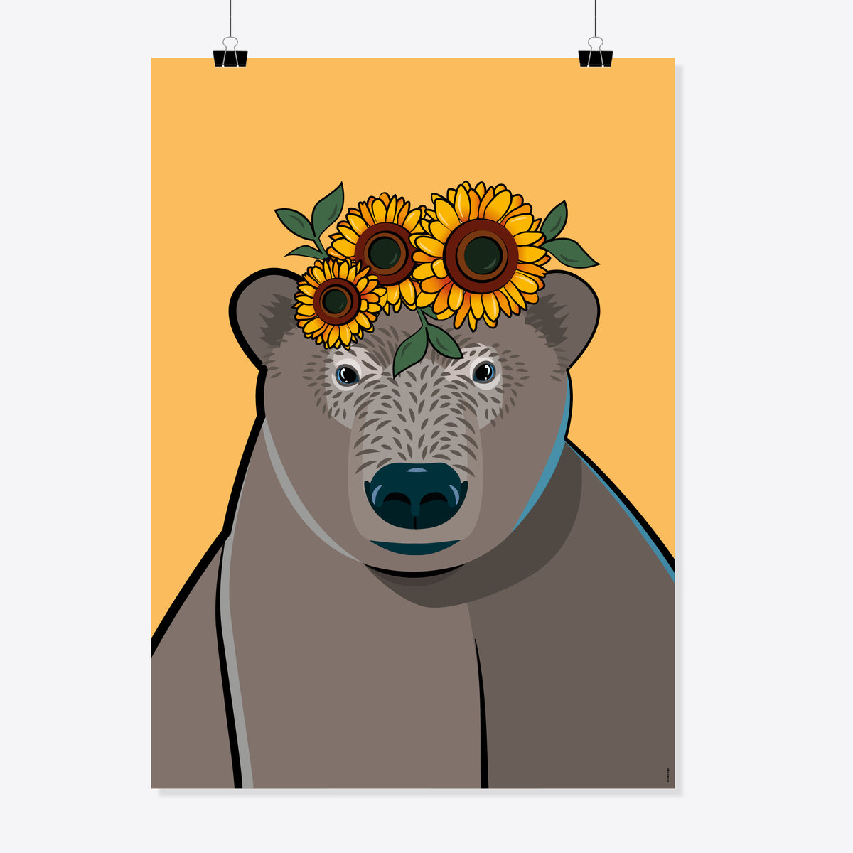 Braunbär «Hugo» Poster/Plakat