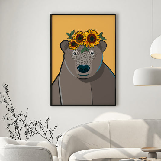 Braunbär «Hugo» Poster/Plakat