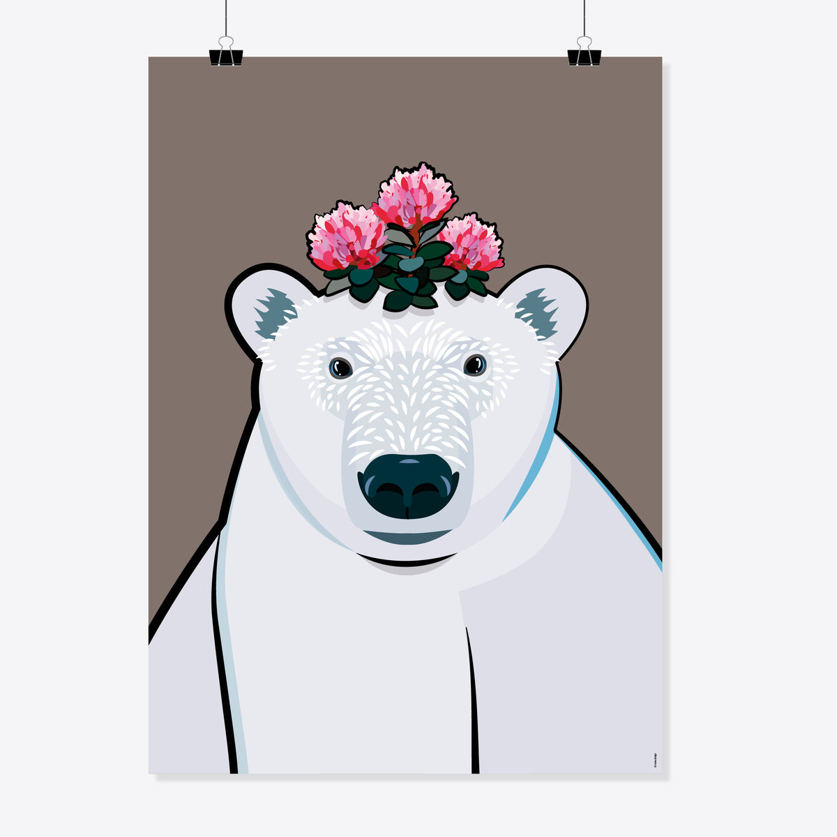 Eisbär «Finn» Poster/Plakat