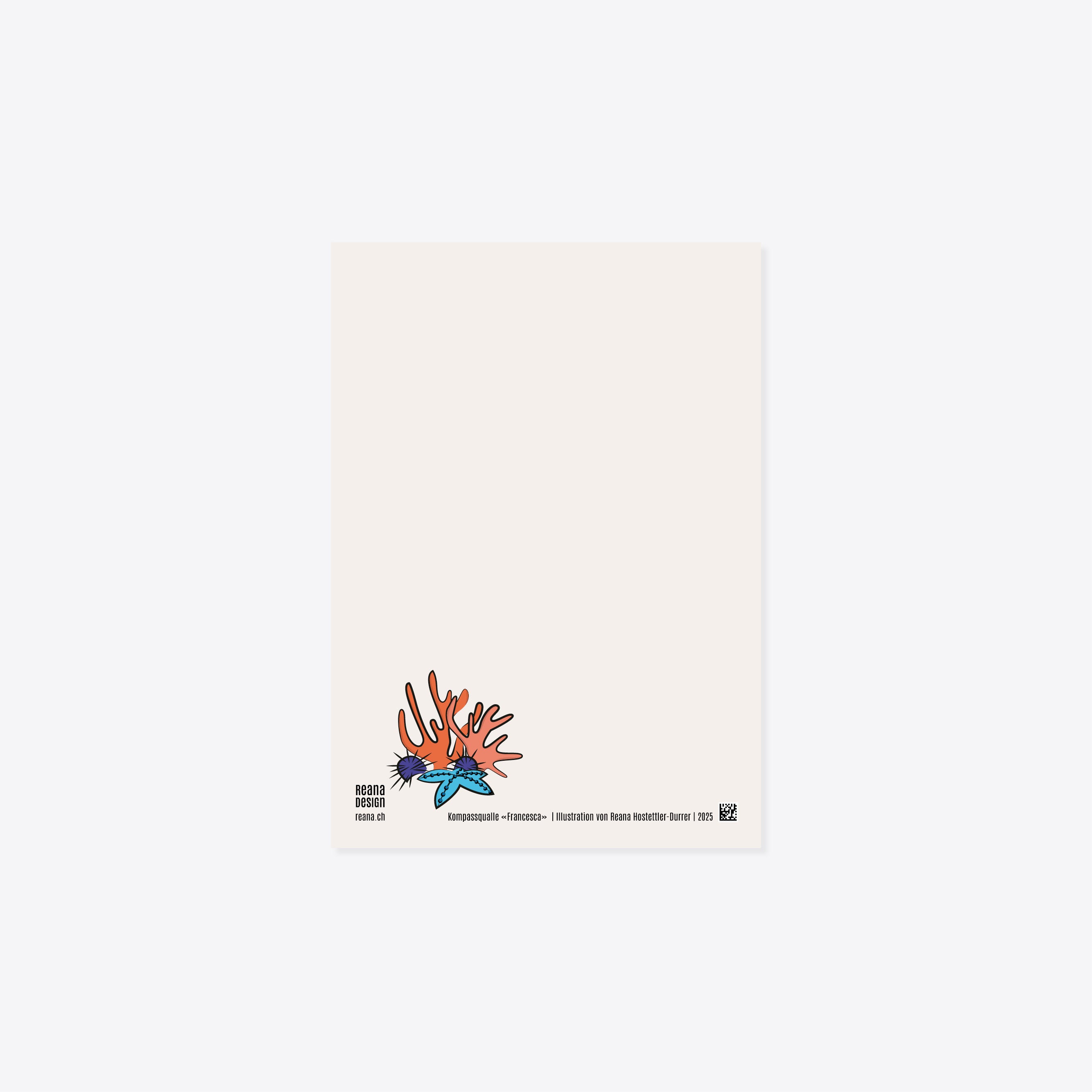 Qualle «Francesca» Postkarte A6