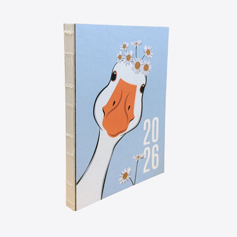 Agenda Gans Blumentier 2026 - Fadengebunden A6