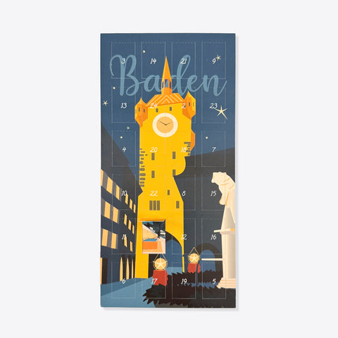 Adventskalender Vintage Baden – Stadtturm im Advent – A6/5 – Reana.Design
