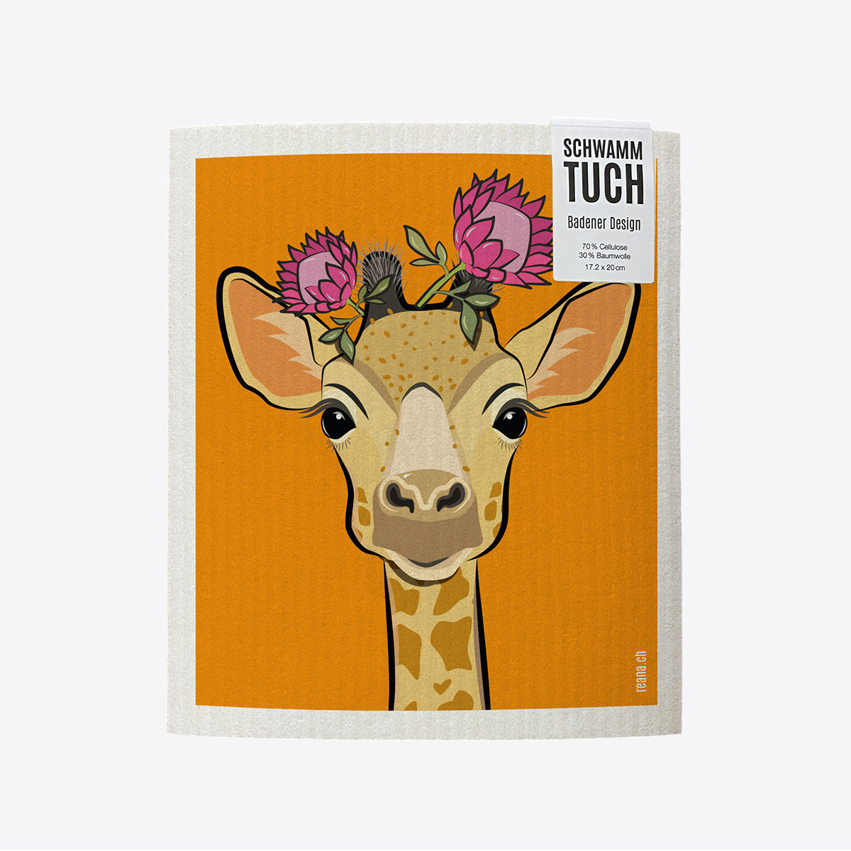 Giraffe – Camelopardalie – Schwammtuch ECO – Reana.Design