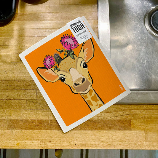 Giraffe – Camelopardalie – Schwammtuch ECO – Reana.Design