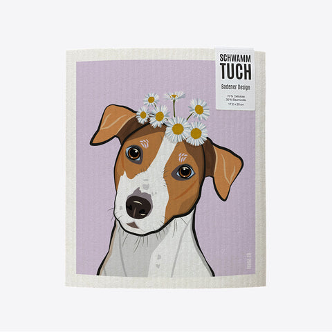 Hund – Jack Russell Terrier – Oskar – Schwammtuch ECO – Reana.Design