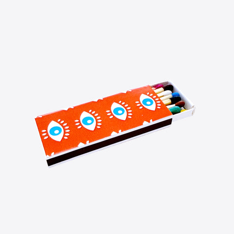 all eyes on me – orange – ca. 14 Stk – Streichhölzer XS – Karton