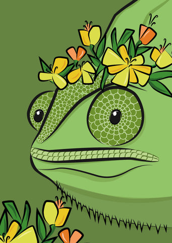 Chameleon "Ferdinand" – Postcard