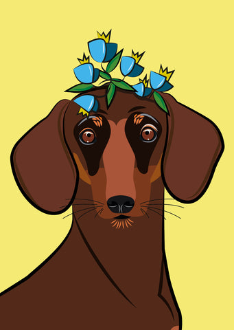 Dachshund Ida – Postcard