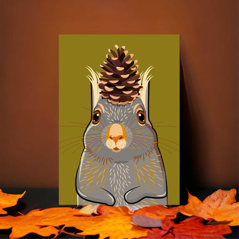 Squirrel "Crunchy" – Postcard